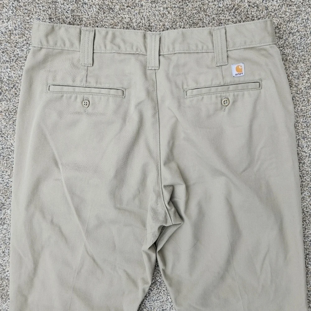 Vintage Carhartt Tan Blended Twill Pants Work Wear Khaki Slacks B290KHI 34x30